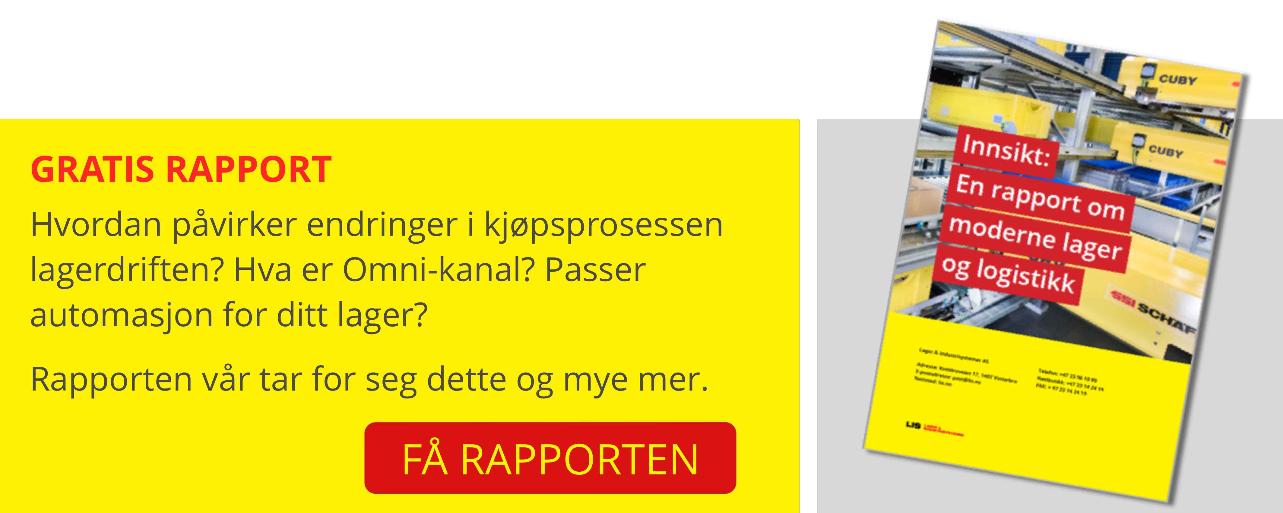 last ned innsiktsrapporten - er du oppdatert på moderne lagerdrift?